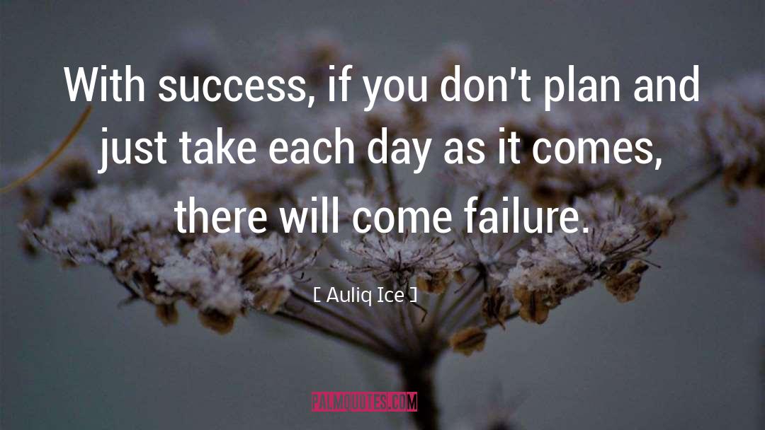 Success Failure Work quotes by Auliq Ice