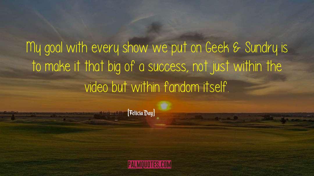 Success Hacks quotes by Felicia Day