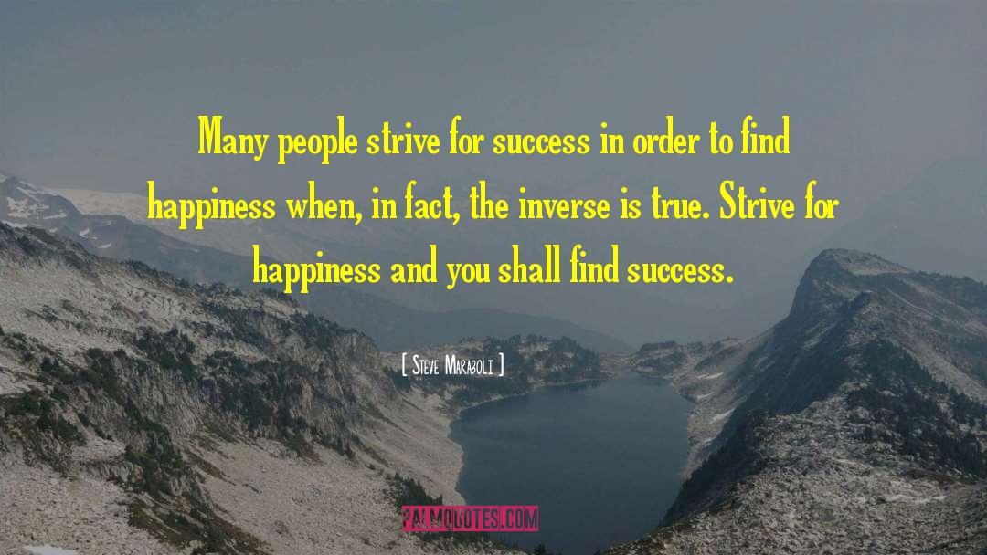 Success Happiness quotes by Steve Maraboli