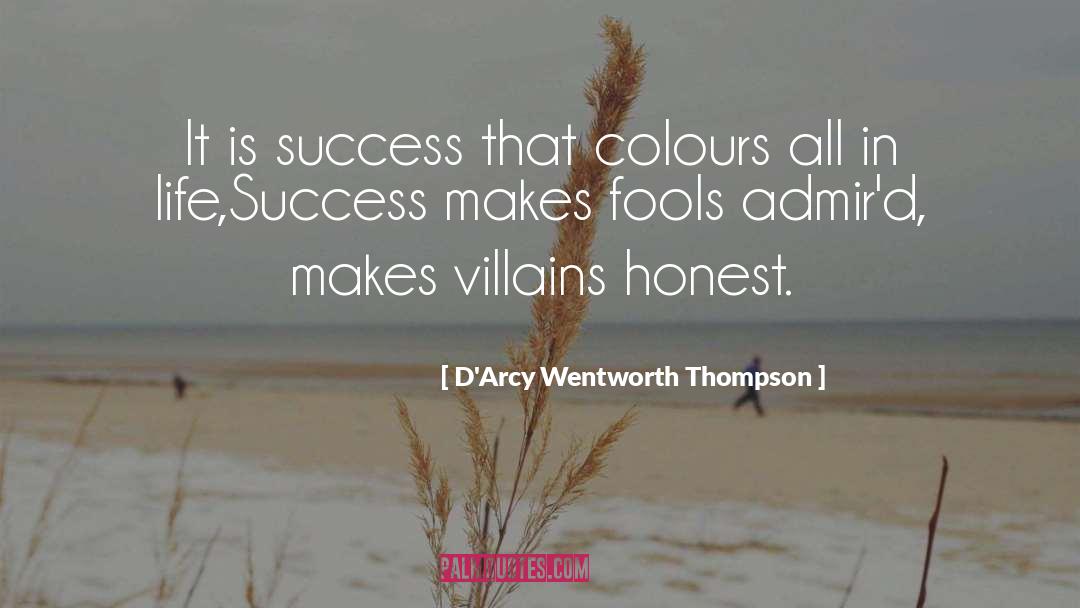 Success In Life quotes by D'Arcy Wentworth Thompson