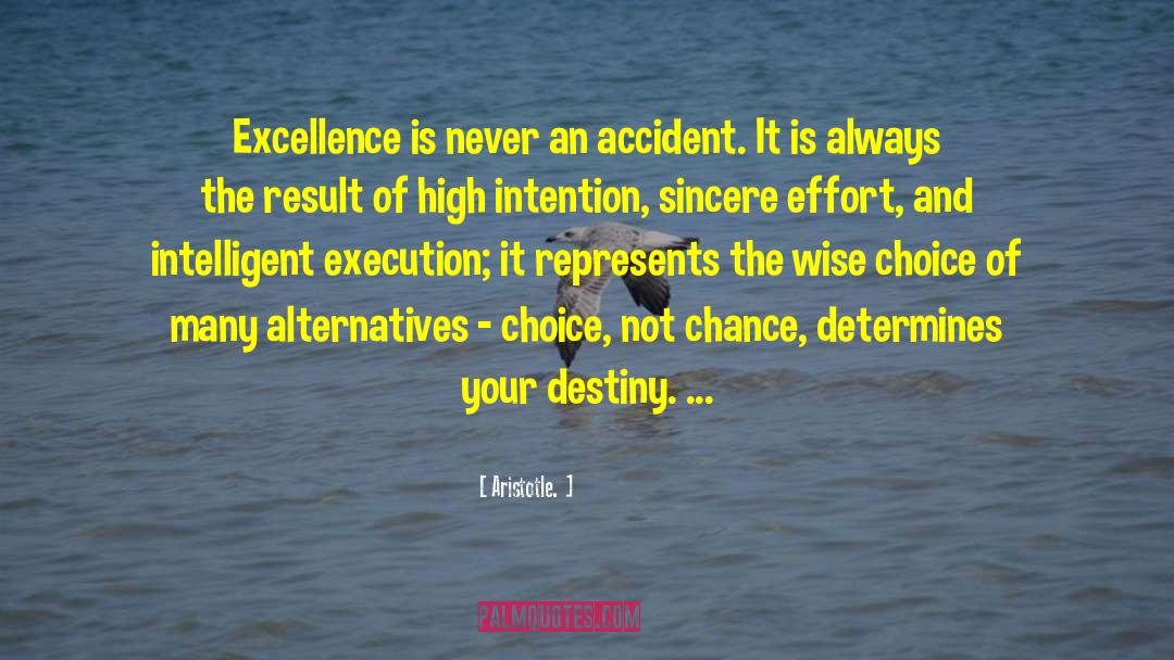 Success Is Never An Accident quotes by Aristotle.