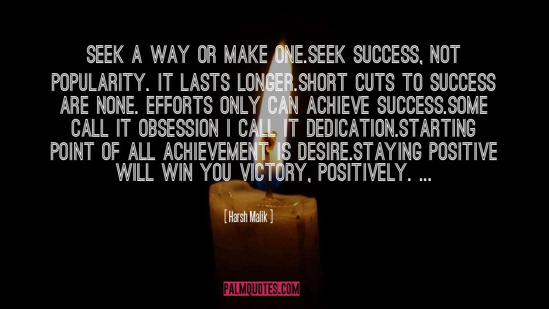 Success Not quotes by Harsh Malik