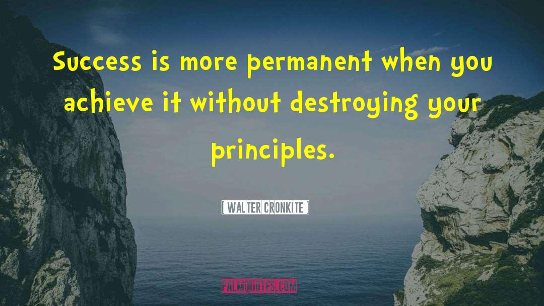 Success Principles quotes by Walter Cronkite