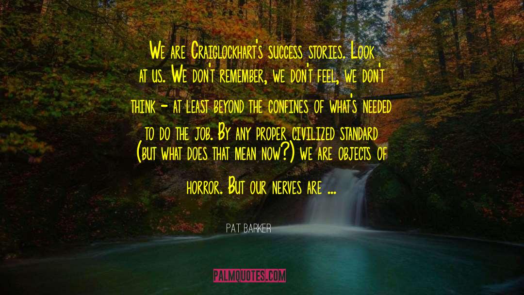 Success Stories quotes by Pat Barker