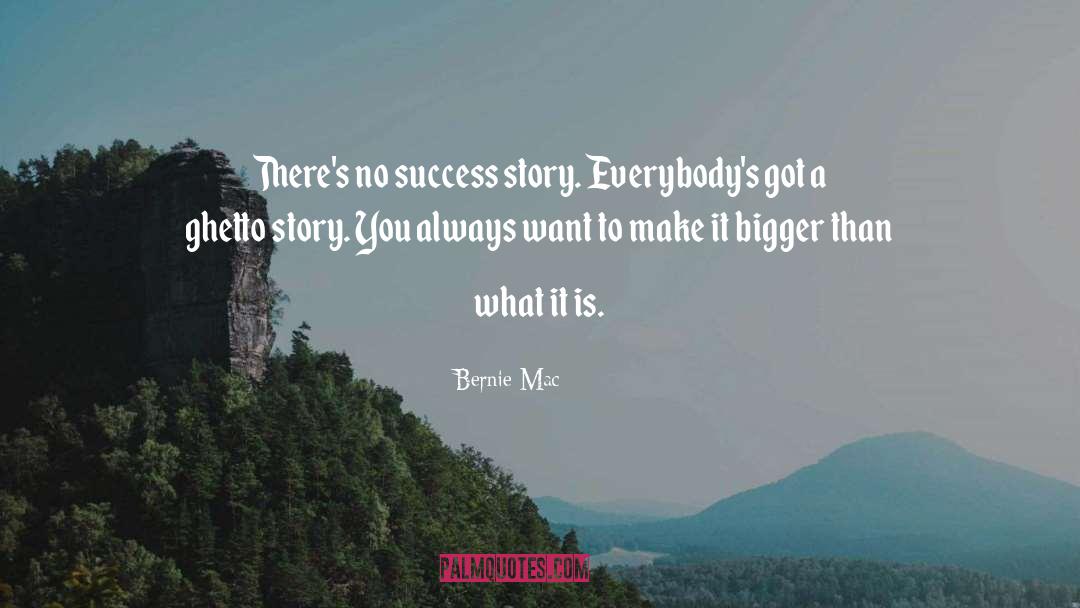 Success Story quotes by Bernie Mac