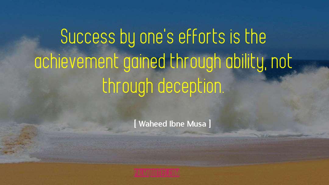 Success Strategies quotes by Waheed Ibne Musa