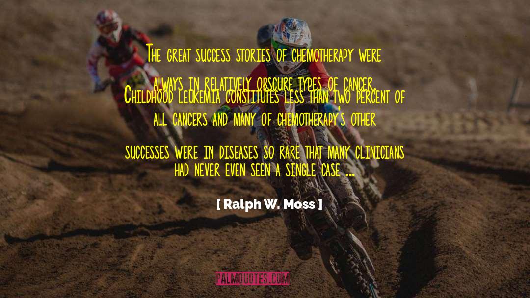 Successes quotes by Ralph W. Moss