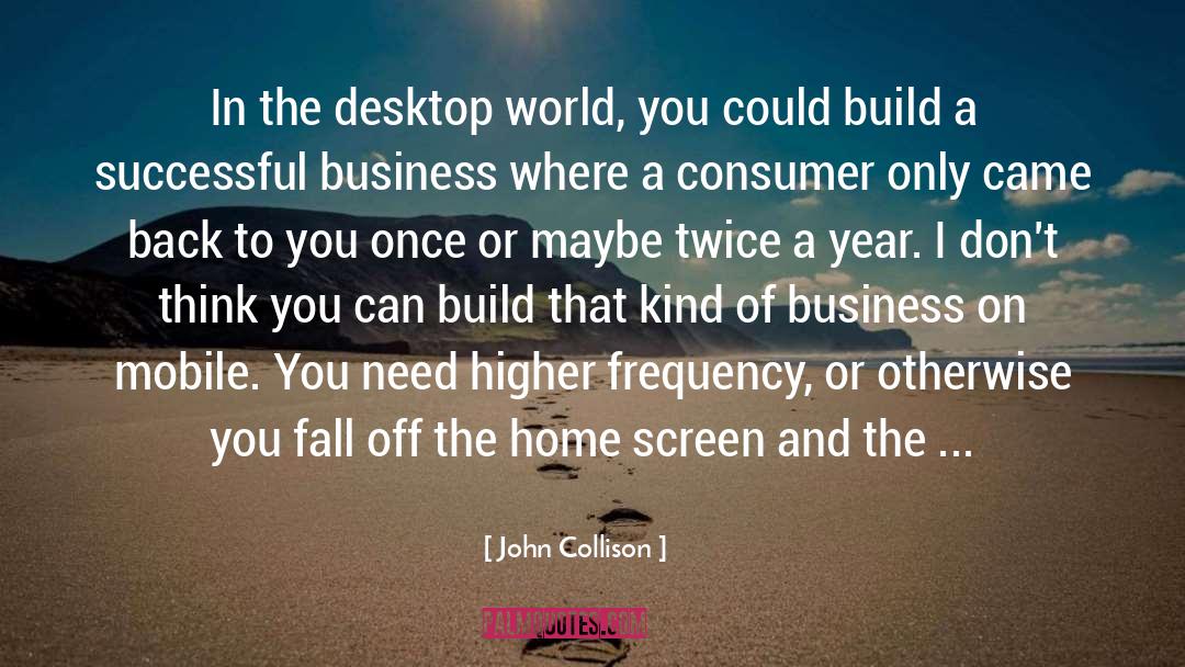 Successful Business quotes by John Collison