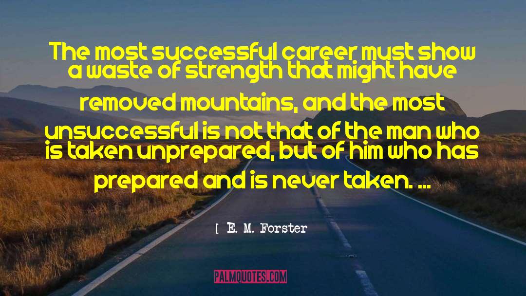Successful Career quotes by E. M. Forster