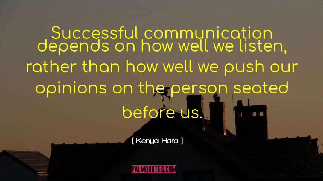 Successful Communication quotes by Kenya Hara