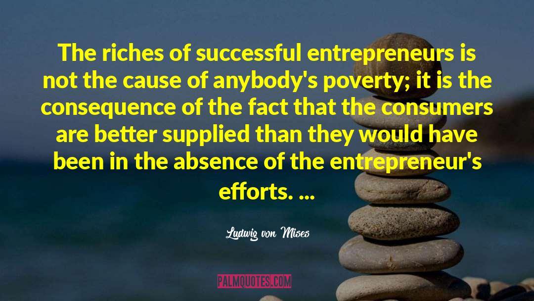 Successful Entrepreneurs quotes by Ludwig Von Mises