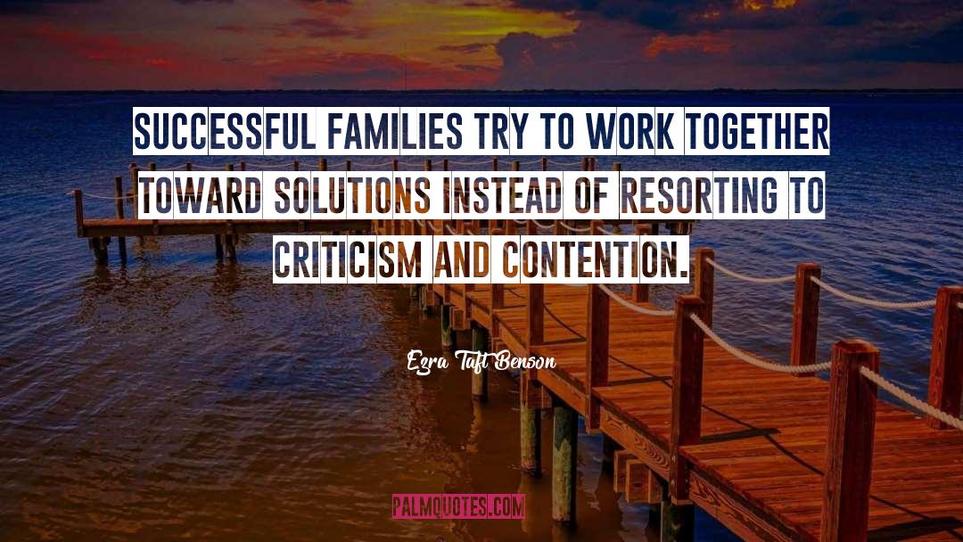 Successful Families quotes by Ezra Taft Benson