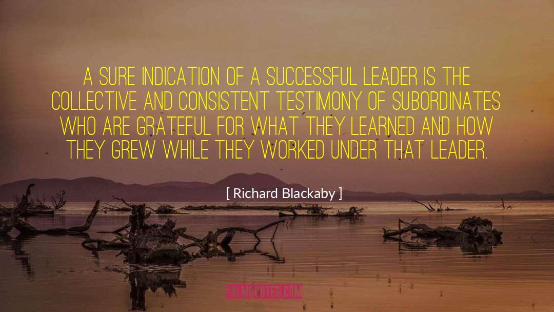 Successful Leader quotes by Richard Blackaby