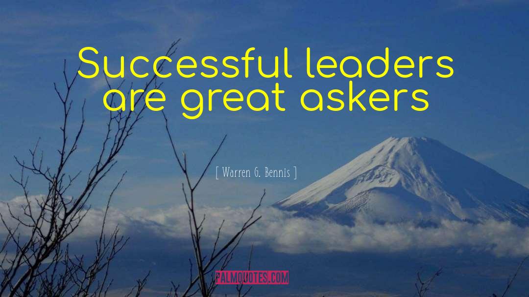 Successful Leaders quotes by Warren G. Bennis