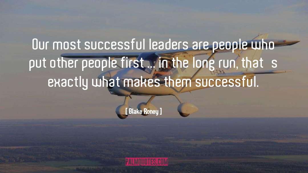 Successful Leaders quotes by Blake Roney