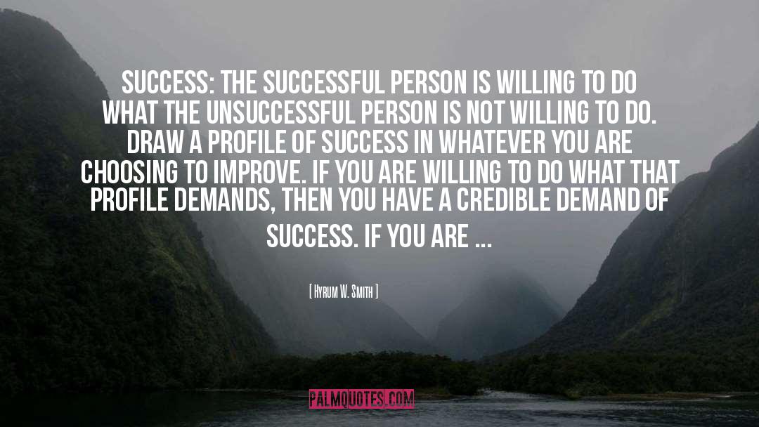 Successful Person quotes by Hyrum W. Smith
