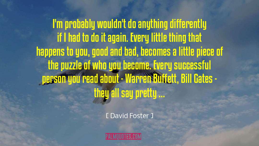 Successful Person quotes by David Foster
