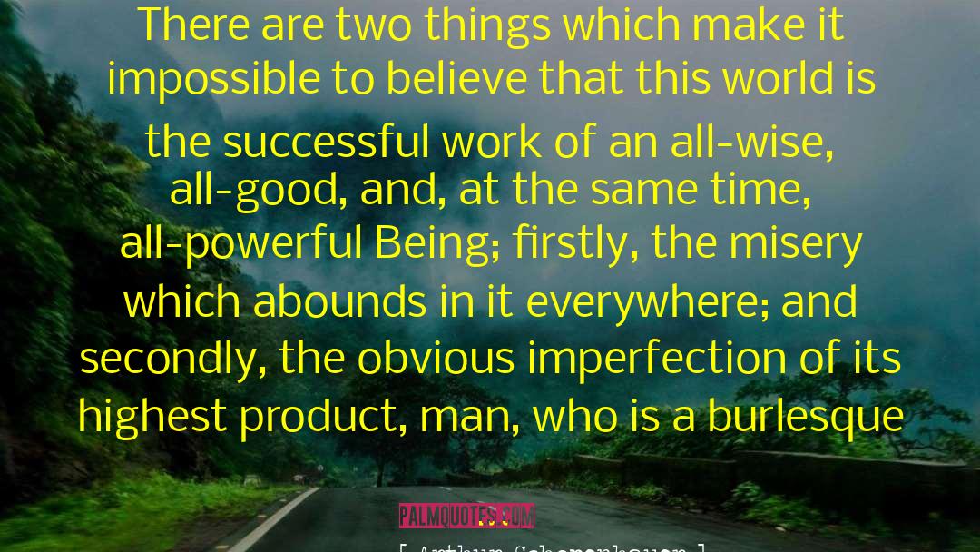 Successful Work quotes by Arthur Schopenhauer