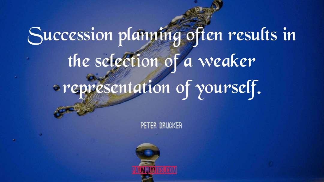 Succession Planning quotes by Peter Drucker