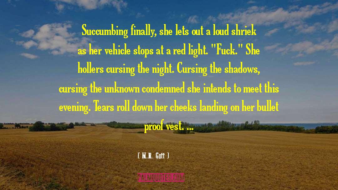 Succumbing quotes by M.R. Gott