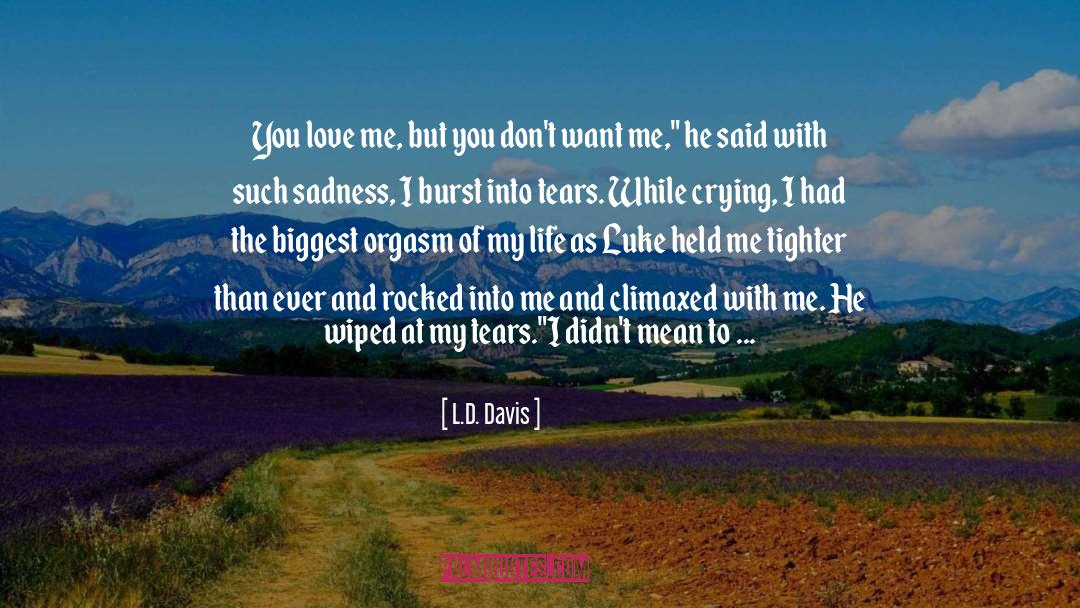 Such Sadness quotes by L.D. Davis