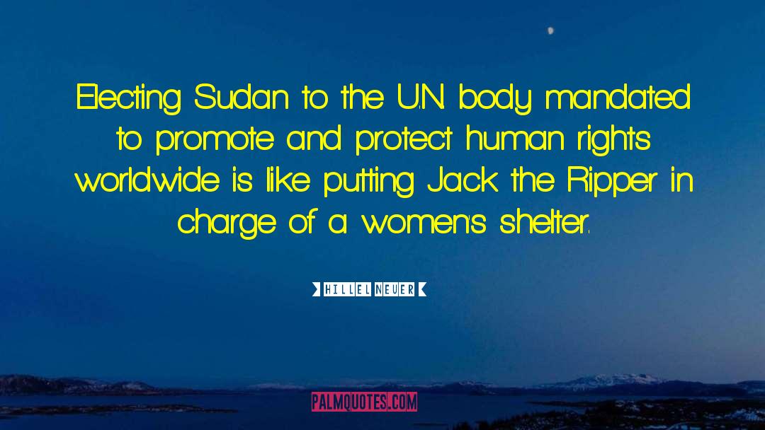 Sudan quotes by Hillel Neuer