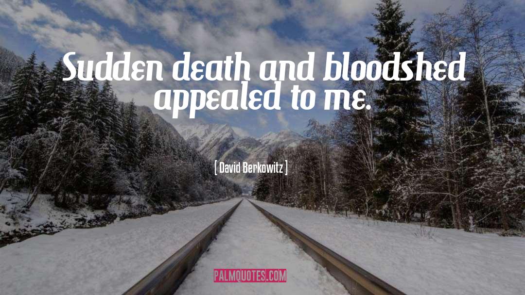 Sudden Death quotes by David Berkowitz