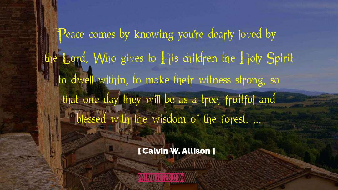 Sufferer And The Witness quotes by Calvin W. Allison