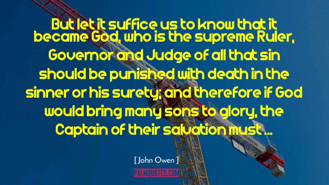 Suffering And Death quotes by John Owen