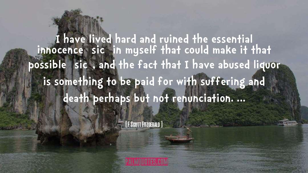 Suffering And Death quotes by F Scott Fitzgerald