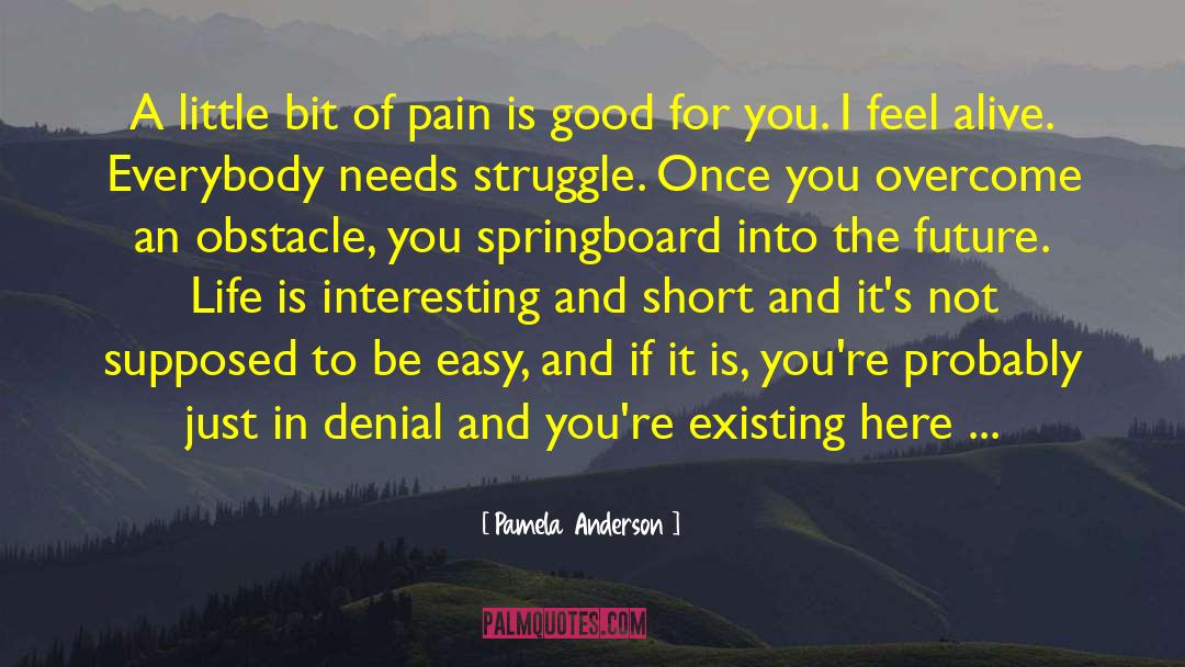 Suffering And Pain quotes by Pamela Anderson