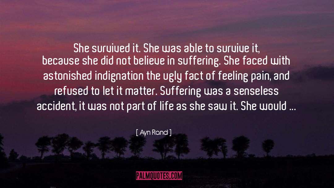 Suffering In Pain quotes by Ayn Rand