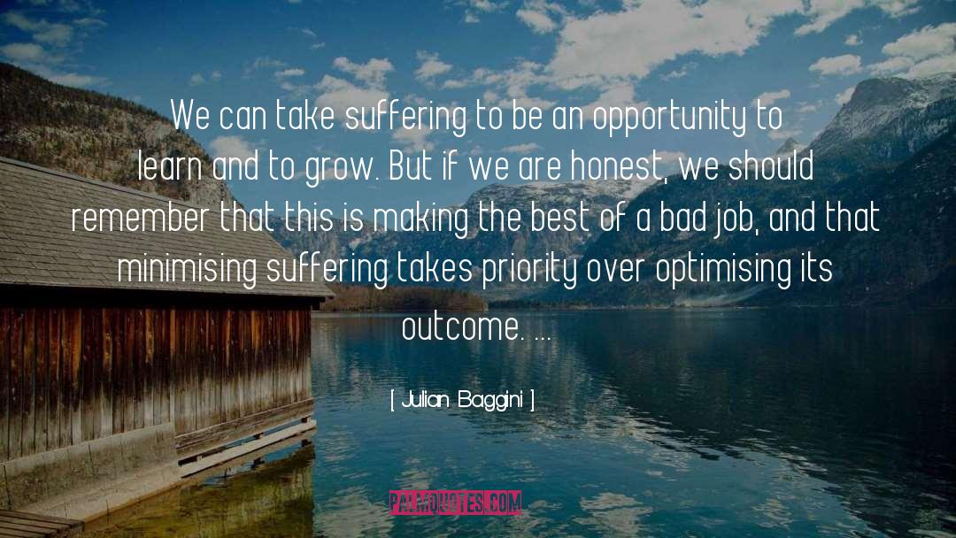 Suffering Is Over quotes by Julian Baggini