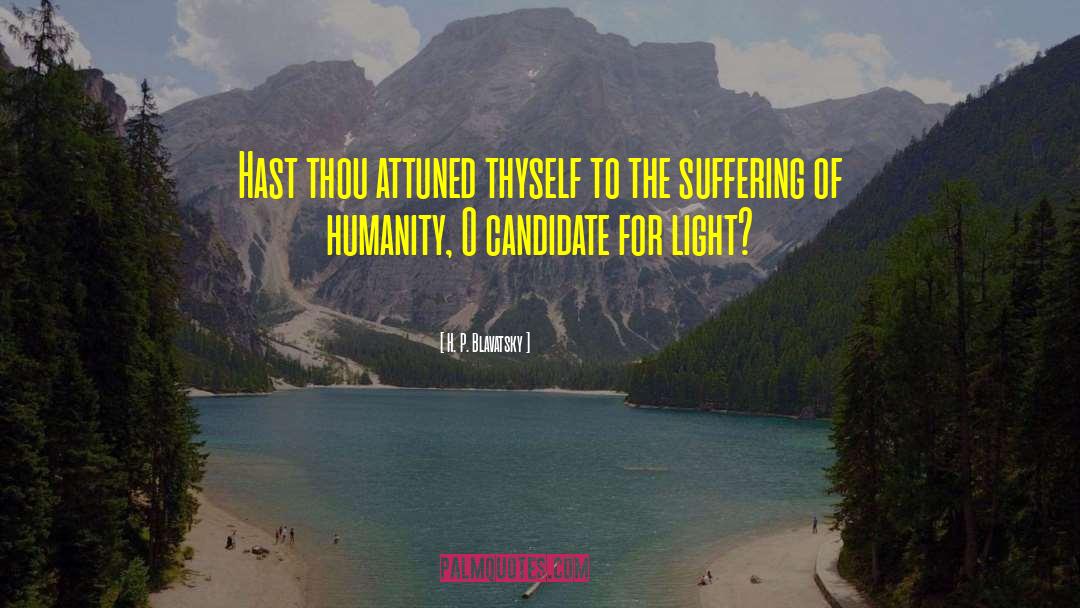 Suffering Of Humanity quotes by H. P. Blavatsky