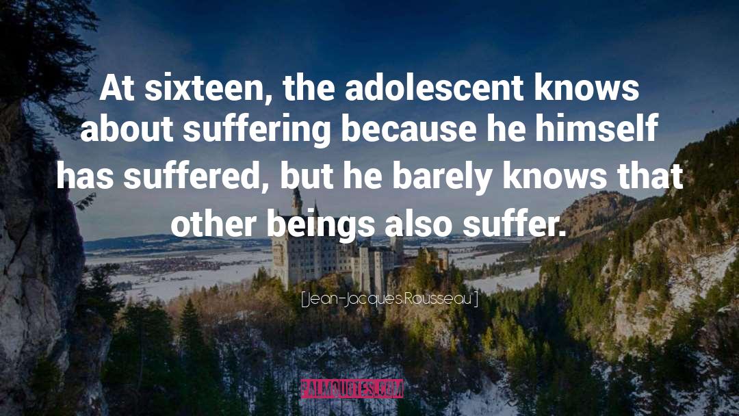 Suffering quotes by Jean-Jacques Rousseau