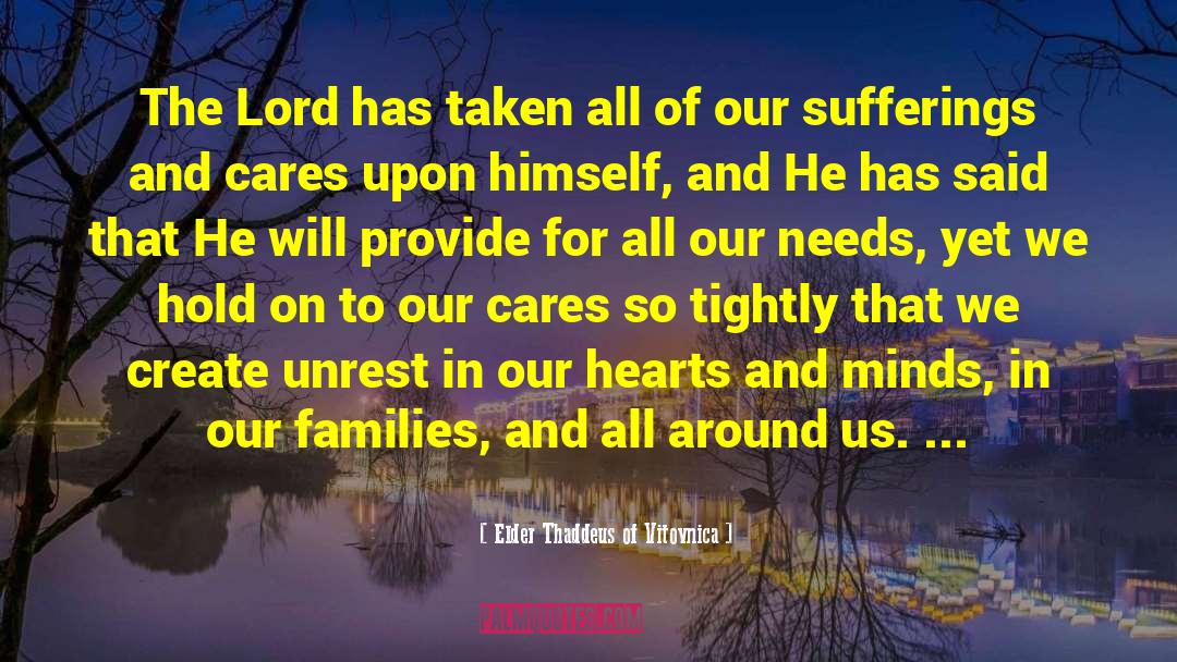 Sufferings quotes by Elder Thaddeus Of Vitovnica