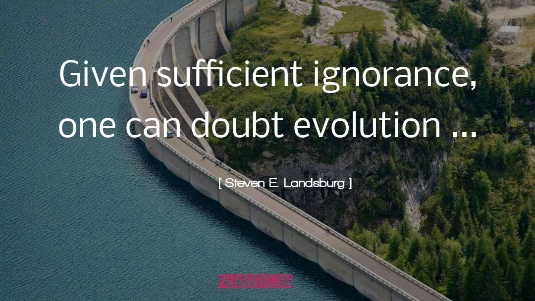 Sufficient quotes by Steven E. Landsburg