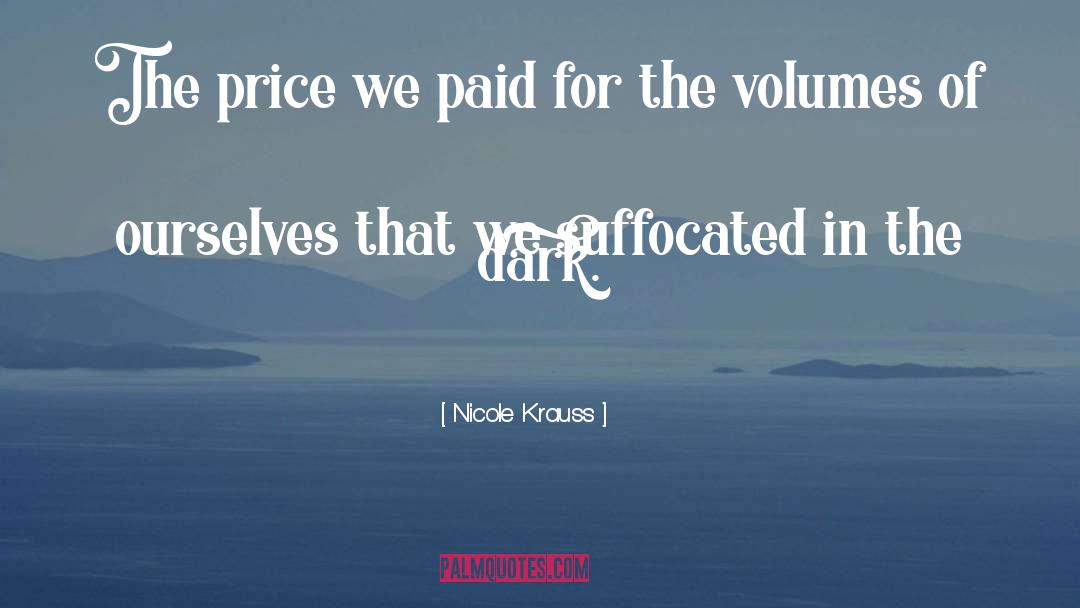 Suffocated quotes by Nicole Krauss