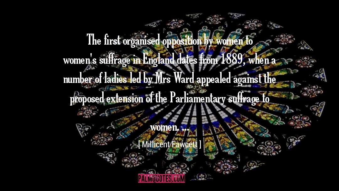 Suffrage quotes by Millicent Fawcett