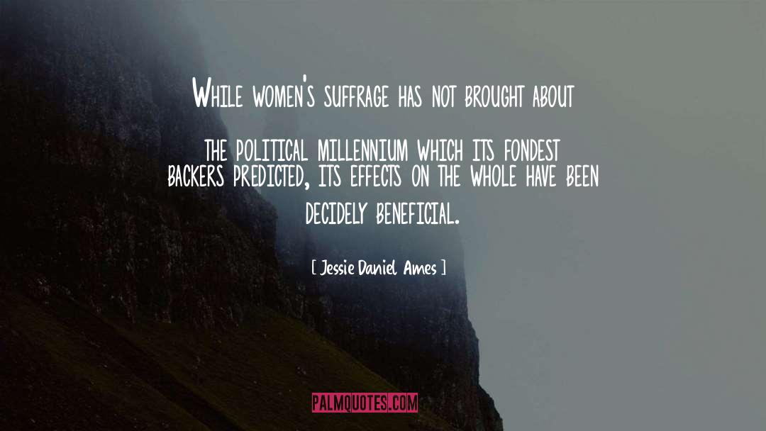 Suffrage quotes by Jessie Daniel Ames