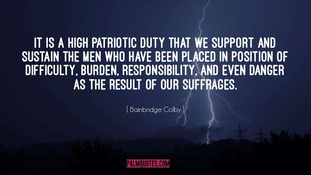 Suffrage quotes by Bainbridge Colby