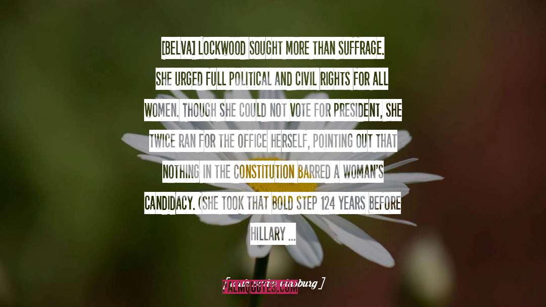Suffrage quotes by Ruth Bader Ginsburg