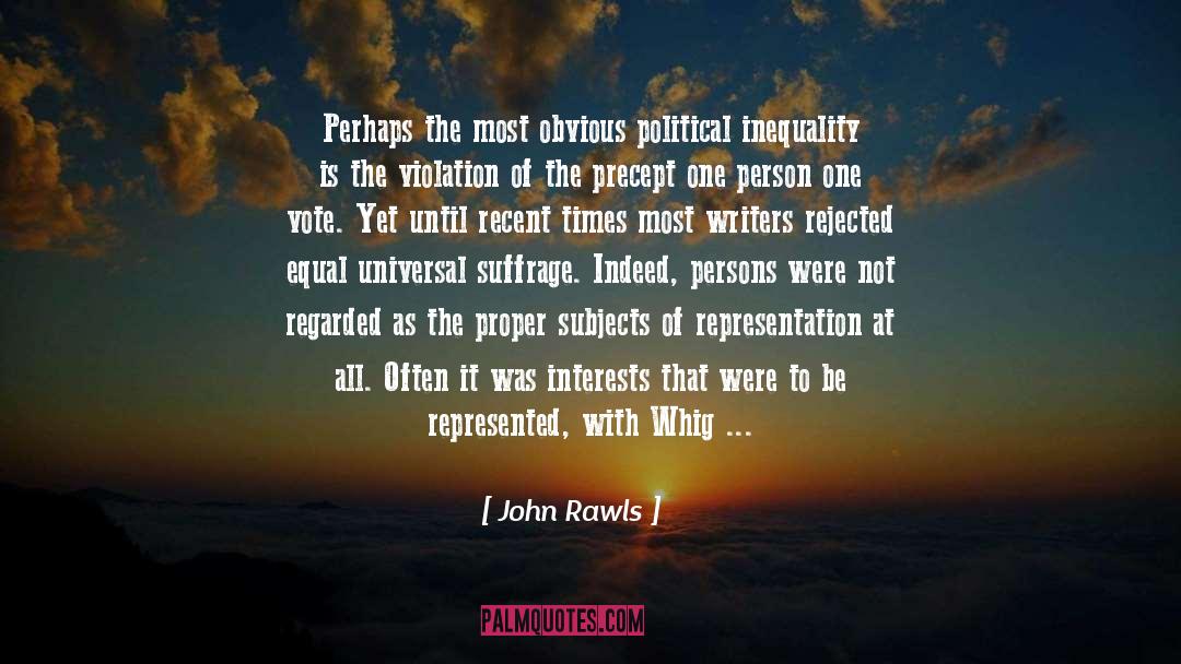 Suffrage quotes by John Rawls