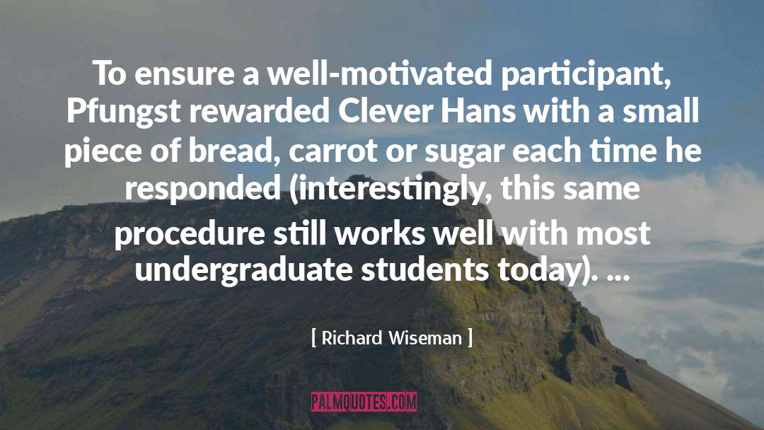 Sugar quotes by Richard Wiseman