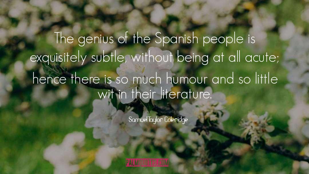 Sugiero In Spanish quotes by Samuel Taylor Coleridge