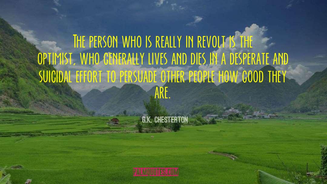 Suicidal quotes by G.K. Chesterton