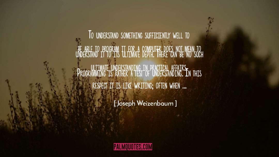 Suicide Attempt quotes by Joseph Weizenbaum
