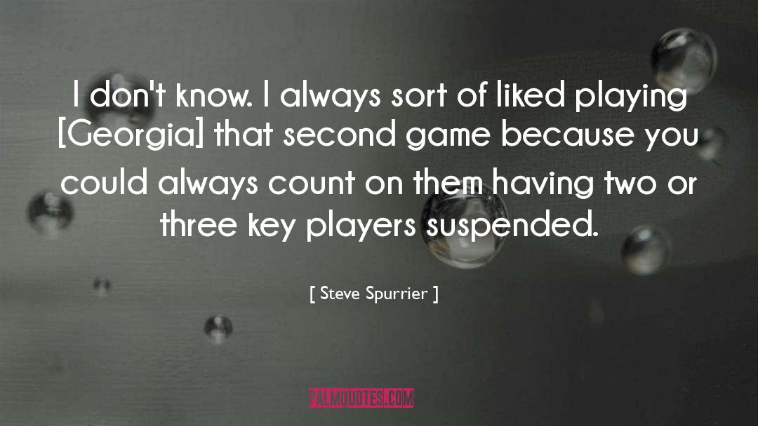 Suicide Game quotes by Steve Spurrier
