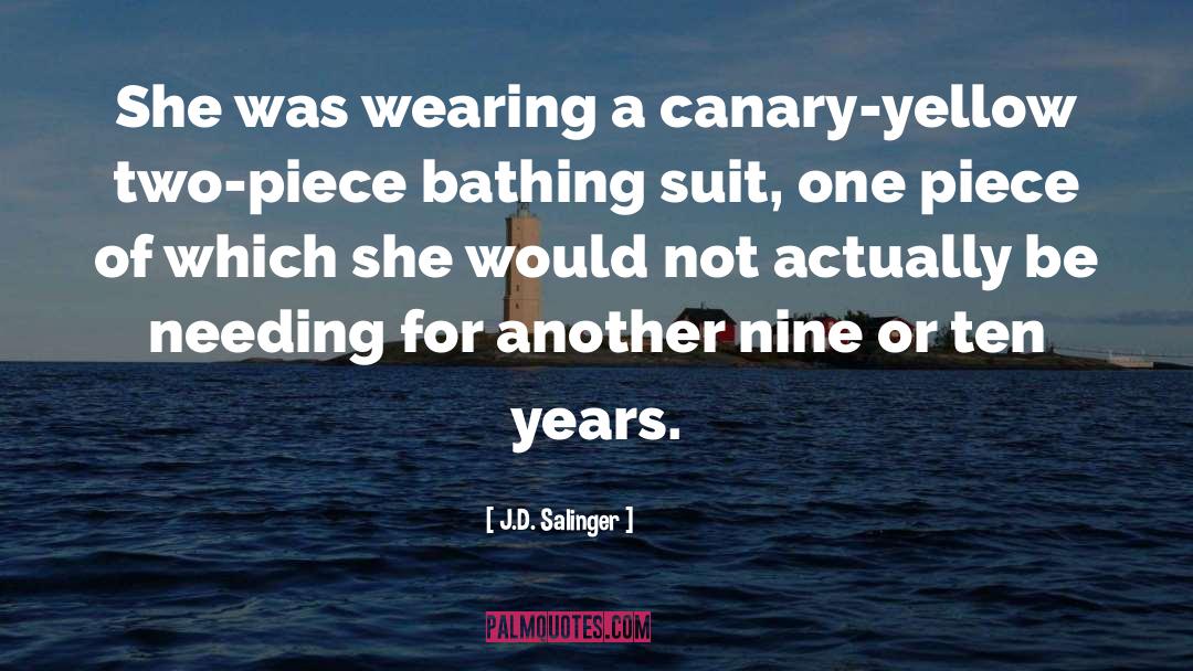 Suit quotes by J.D. Salinger