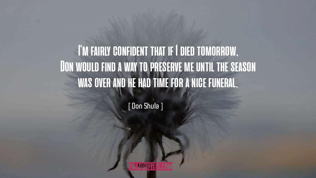 Suitable For Funeral Notices quotes by Don Shula